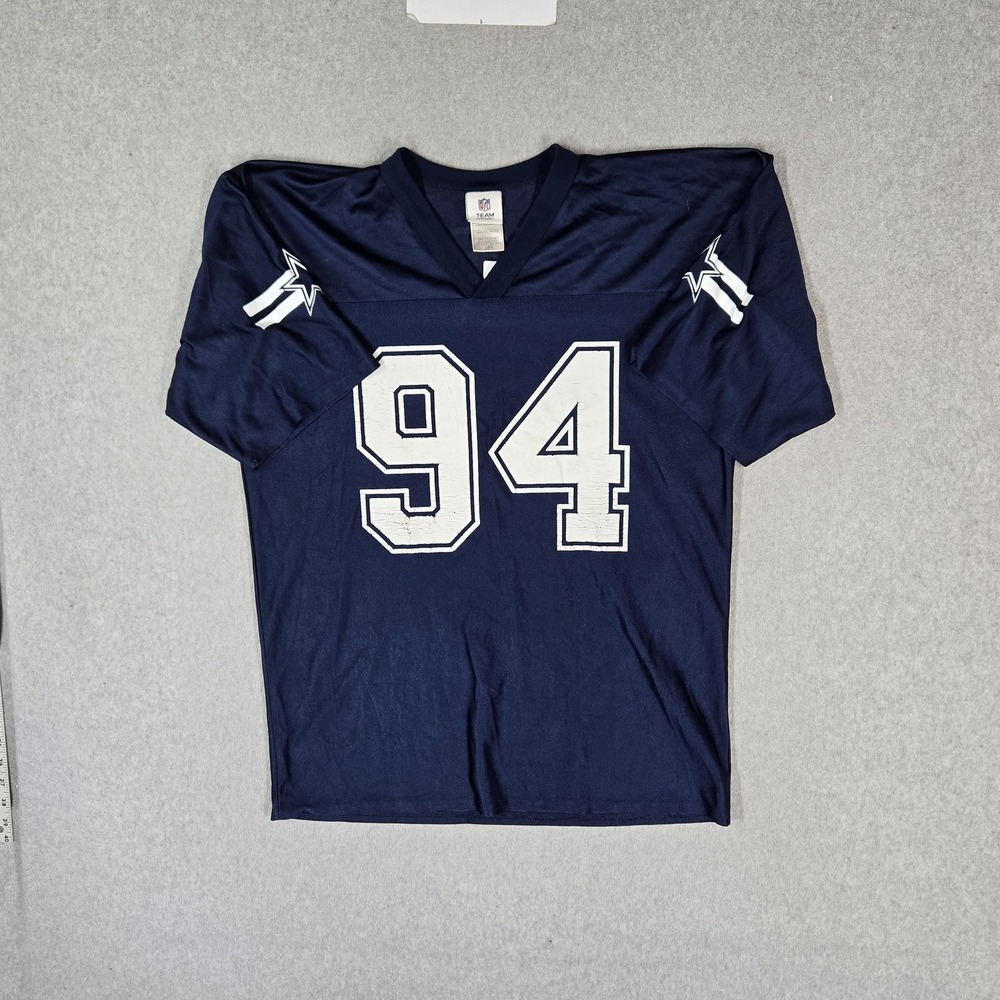 Dallas Cowboys Men Jersey L/G Navy NFL Team Apparel Demarcus Ware 94 READ
